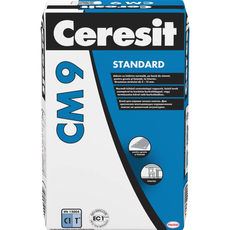 ADEZIV CERESIT CM9 GRESIE, FAIANTA INTERIOR  25KG 