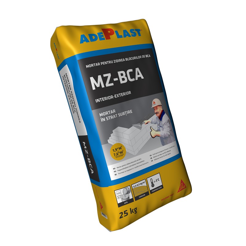 ADEZIV MORTAR ZIDARIE MZ BCA INTERIOR-EXTERIOR 25KG 