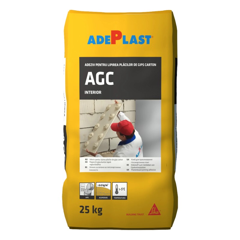 ADEZIV PENTRU LIPIREA PLACILOR GIPSCARTON AGC 25KG 