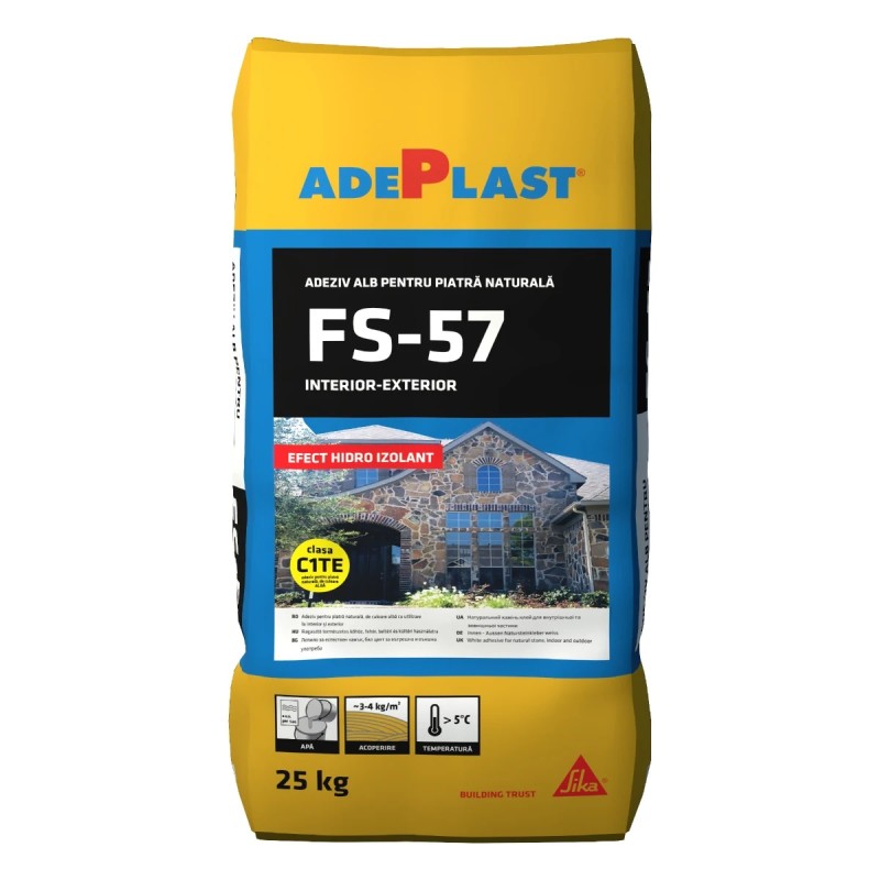 ADEZIV PENTRU PIATRA FIX STONE 57 ALB 25KG 