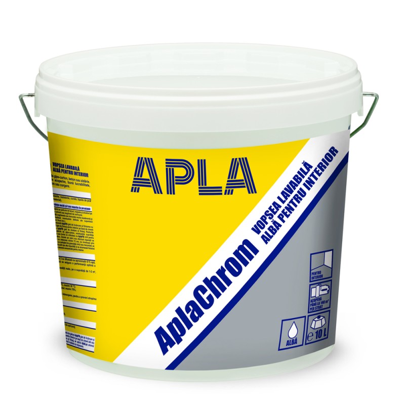 APLA CHROM VOPSEA LAVABILA INTERIOR ALB 10L (5738002)