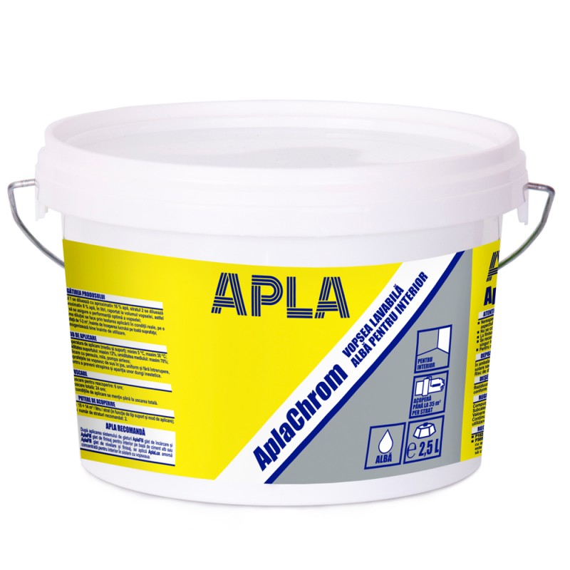 APLA CHROM VOPSEA LAVABILA INTERIOR ALB 2,5L (5738001)