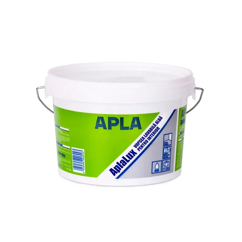 APLA LUX VOPSEA SUPERLAVABILA INTERIOR ALB 2,5L (5737985)
