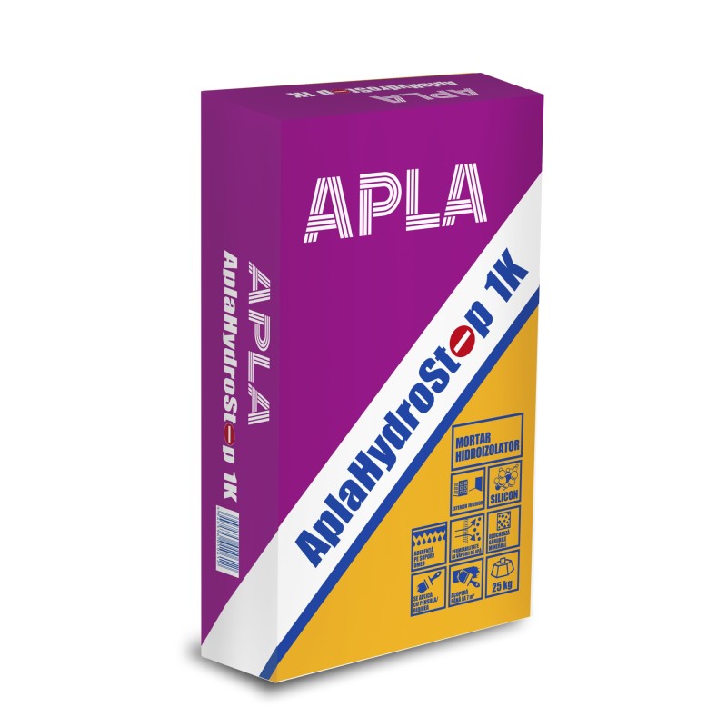 APLA MORTAR HYDROSTOP 1K HIDROIZOLATOR MONOCOMPONENT PE BAZA DE CIMENT 25KG (5738063)