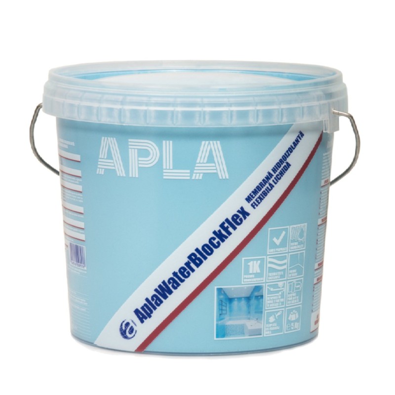 APLA WATER BLOCK FLEX 1K MEMBRANA HIDROIZOLANTA FLEXIBILA LICHIDA 5KG (5738061)