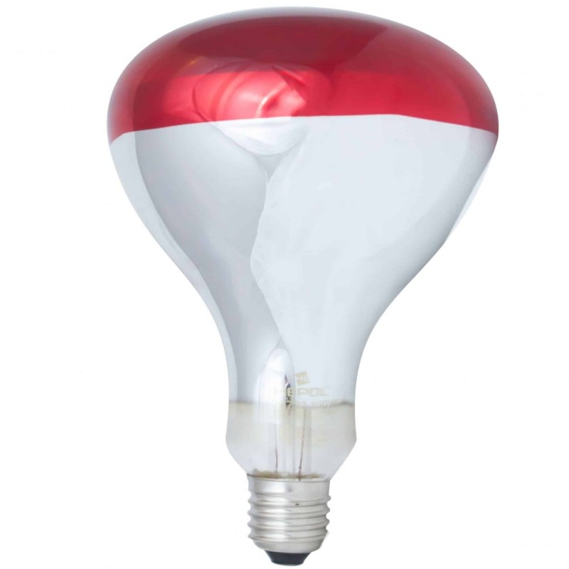 BEC INFRAROSU E27 - 250W LOHUIS ECOLINE GEAM ROSU - INFRA250W-LOH