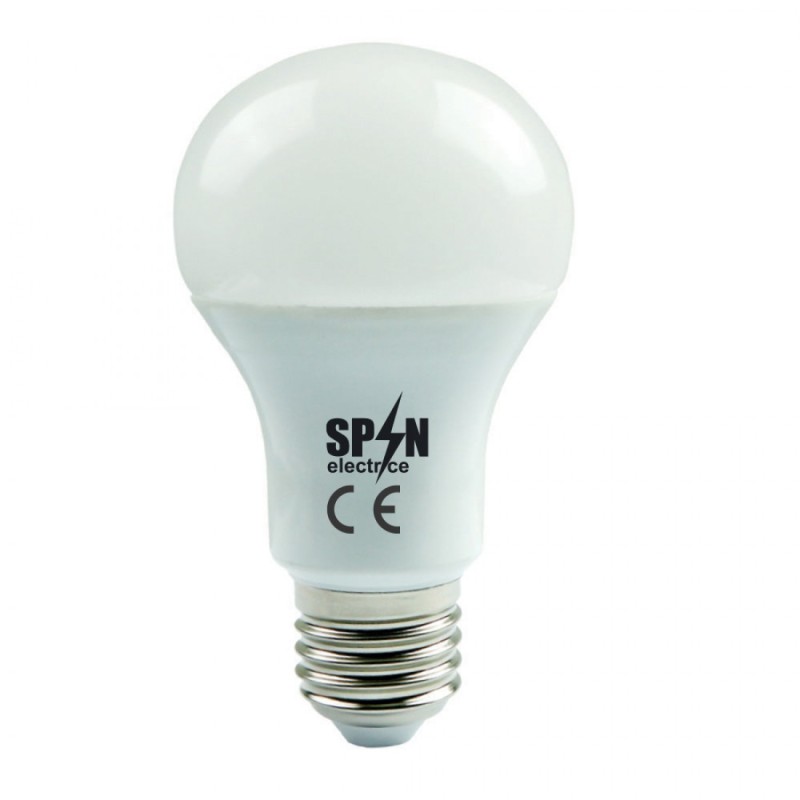 BEC LED E27 -12W = 100W /6400K /MODEL GLOB A60 / LUMINA RECE /1320LM (TIMBRU VERDE) - SPN6409A 