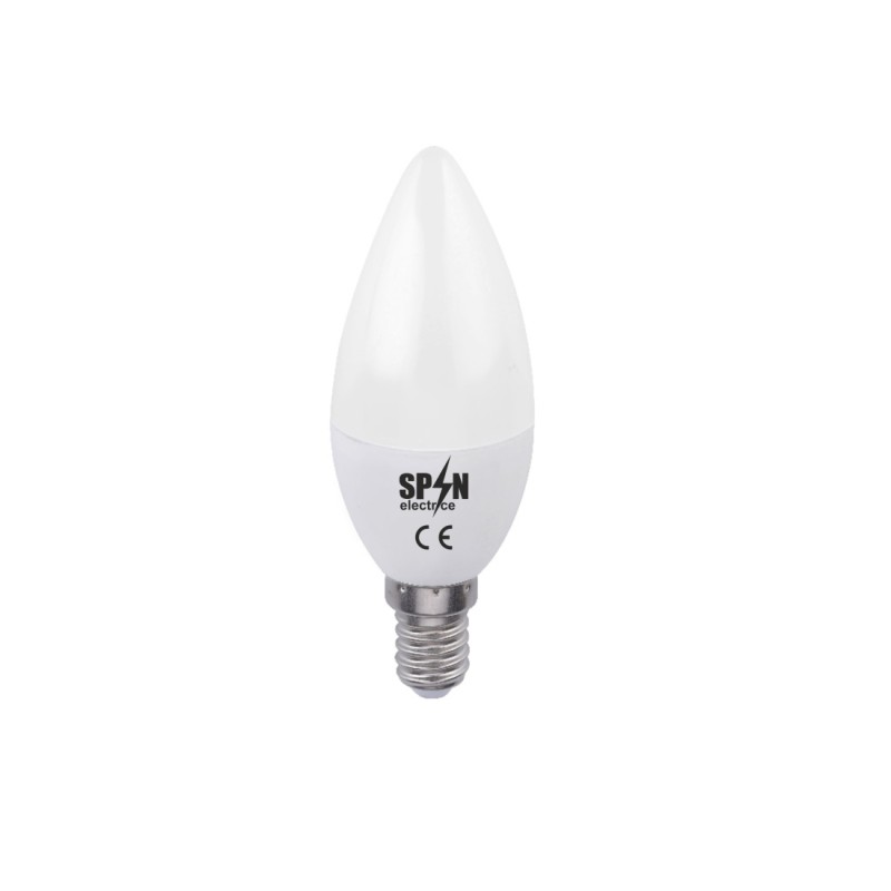BEC LED LUMANARE E14 - 5W /220V/6400K C35 (TAXA VERDE INCLUSA) SPN6523C 