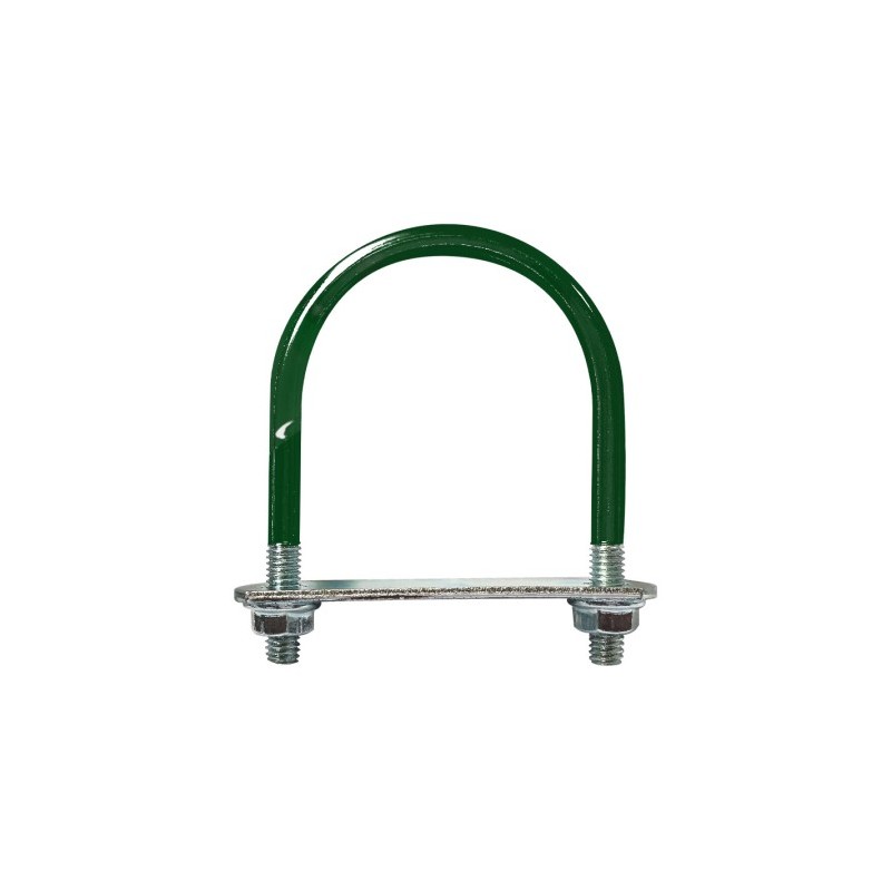 BRIDA GARD D42.4 PT.STALP ROTUND RAL6005 VERDE (AF.BG1EVS) 100BUC/SET