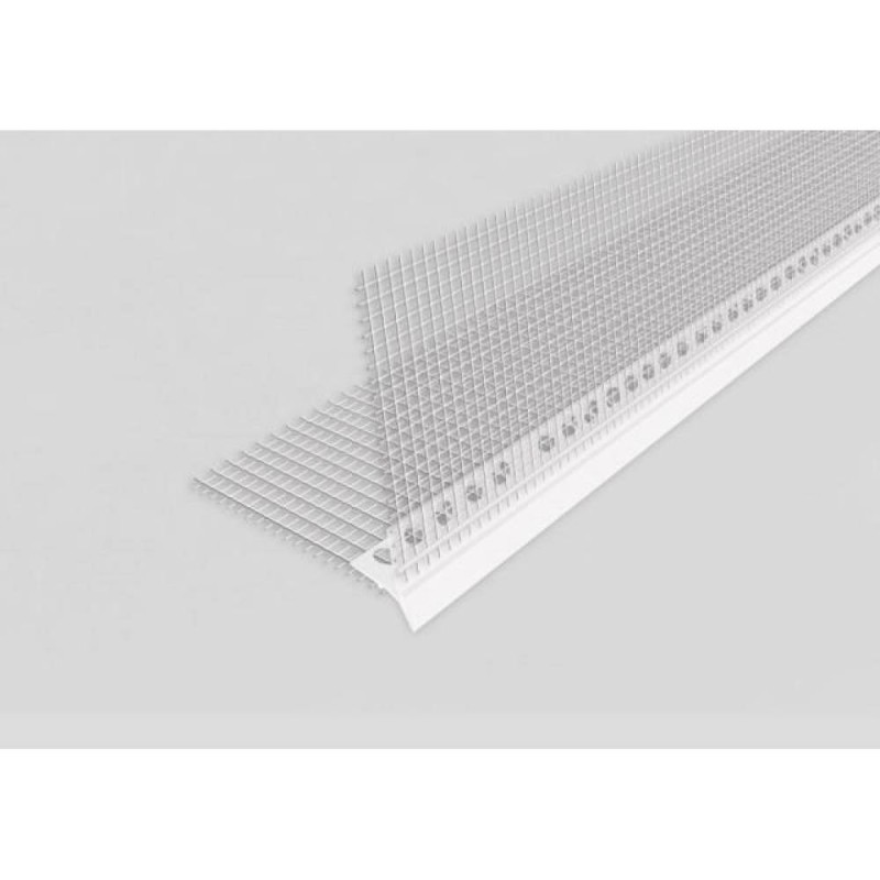 COLTAR PVC PICURATOR CU PLASA ALBA 10X10CM - 2,5 M