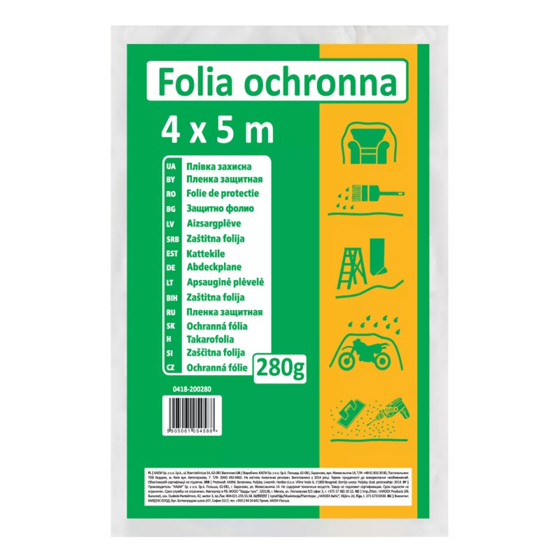 FOLIE PROTECTIE LDPE RECICLAT 280G 4X5M 