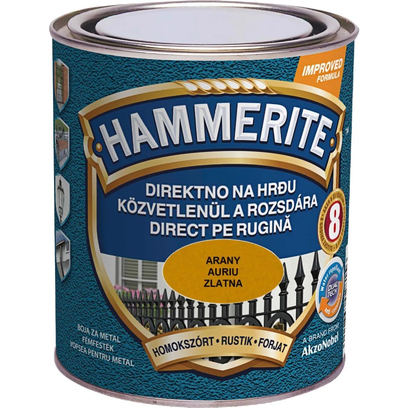 HAMMERITE EFECT FIER FORJAT AURIU 0.75L (5093218)