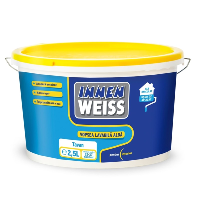 INNENWEISS VOPSEA LAVABILA INTERIOR ALB 2,5L (5738502)