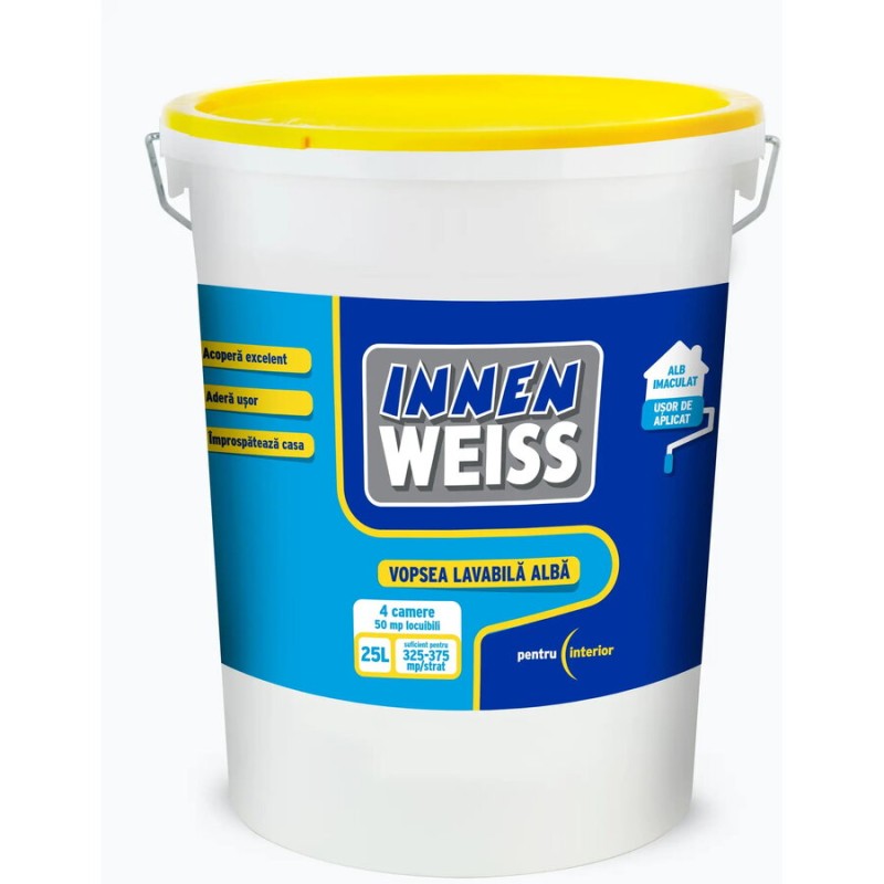 INNENWEISS VOPSEA LAVABILA INTERIOR ALB 25L (5738580)