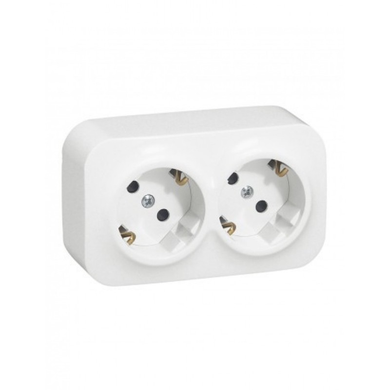 LEGRAND FORIX PRIZA DUBLA PT CP 2X2P 16A ALB 782413