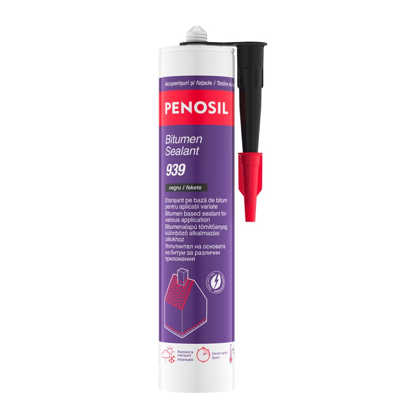 PENOSIL SILICON  ETANSANT ACOPERIS BITUM NEGRU 939 280ML (H4634)