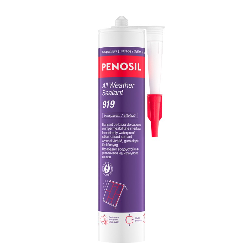 PENOSIL  SILICON ETANSANT ZONE UMEDE ALLWEATHER TRANSPARENT 919 - 280ML (H4635)