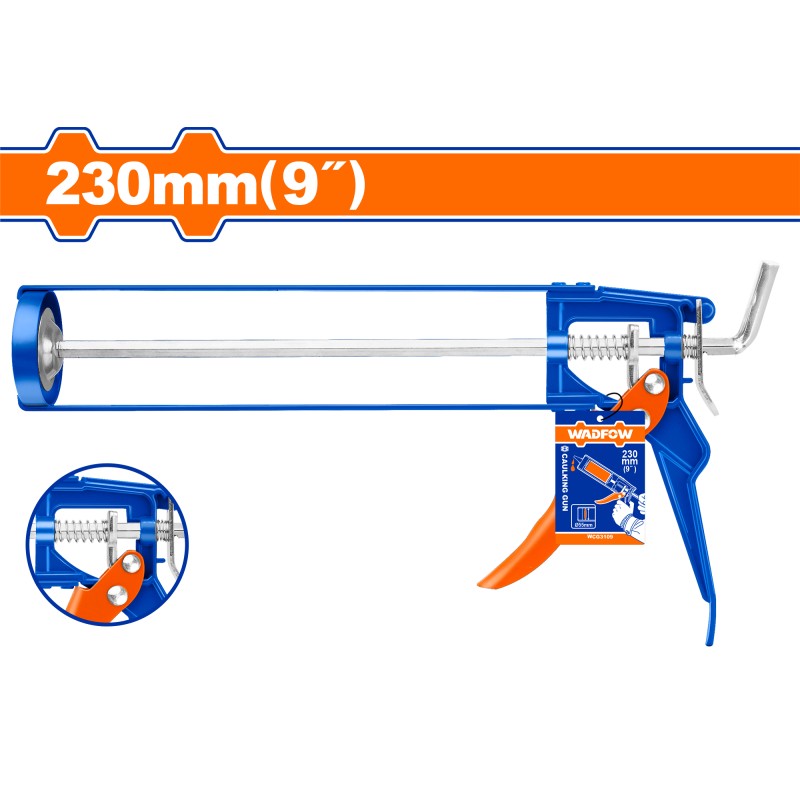 PISTOL PENTRU SILICON 9 MANER ALUMINIU (WCG3109) WADFOW