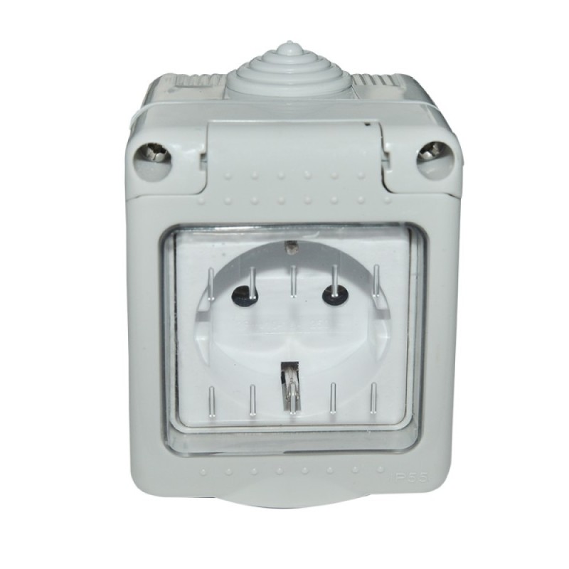 PRIZA SIMPLA APLICATA PT AG IP55 16A SPN1301