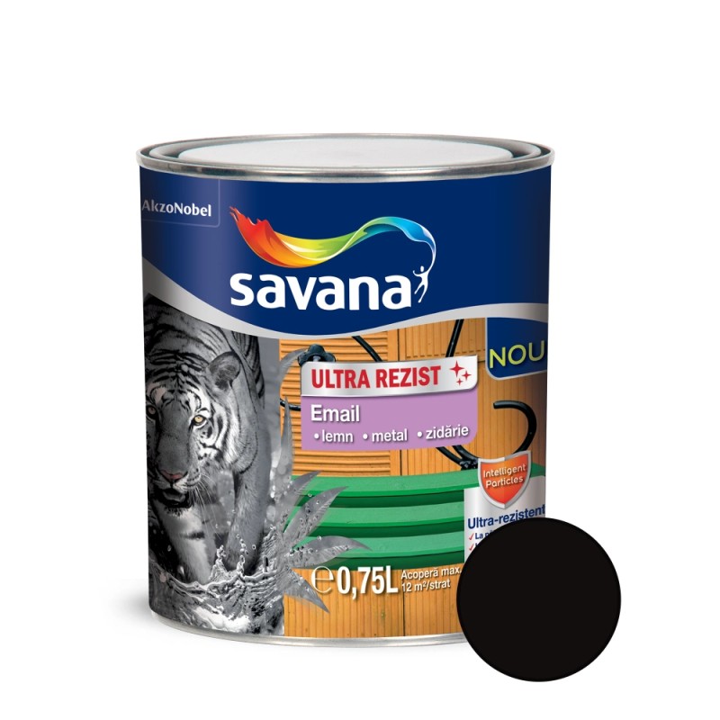 SAVANA ULTRAREZIST EMAIL SUPERLUCIOS EXT/INT NEGRU 0,750L (5738205)