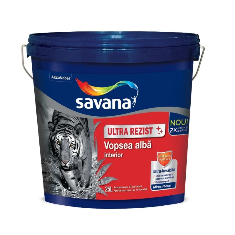 SAVANA ULTRAREZIST VOPSEA ULTRALAVABILA SUPERALBA INT.25L (5738513)