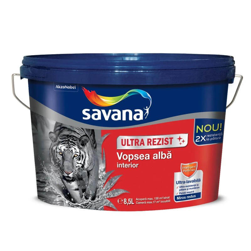 SAVANA ULTRAREZIST VOPSEA ULTRALAVABILA SUPERALBA INT.8,5L (5738521)