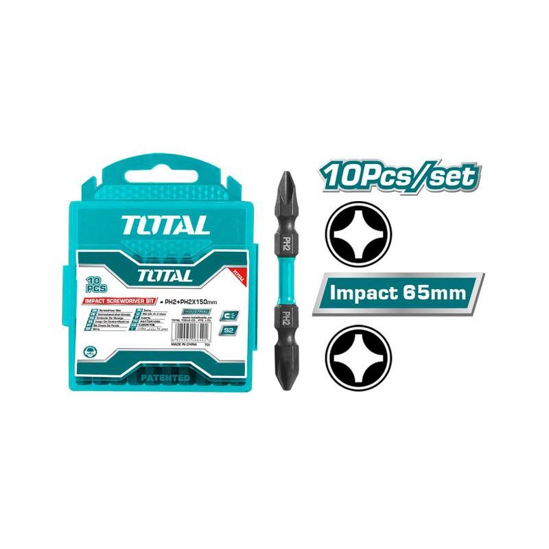 SET 10 BITI DE IMPACT PH2XPH2X65MM (TACIM16PH233)
