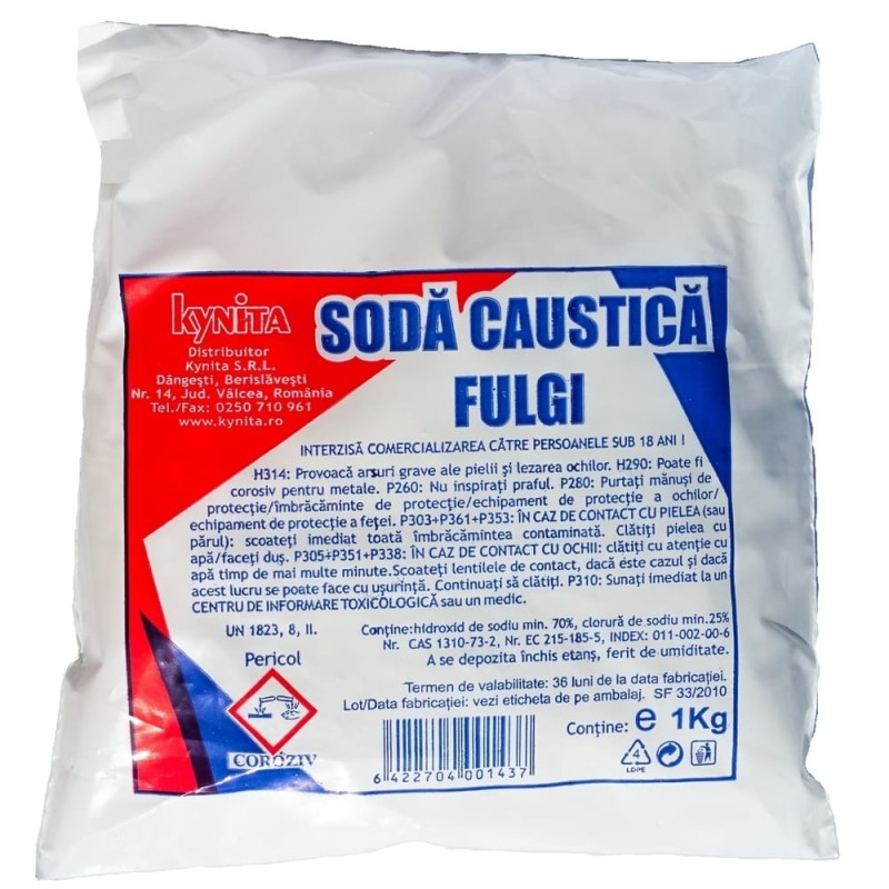 SODA CAUSTICA CU SARE 1KG