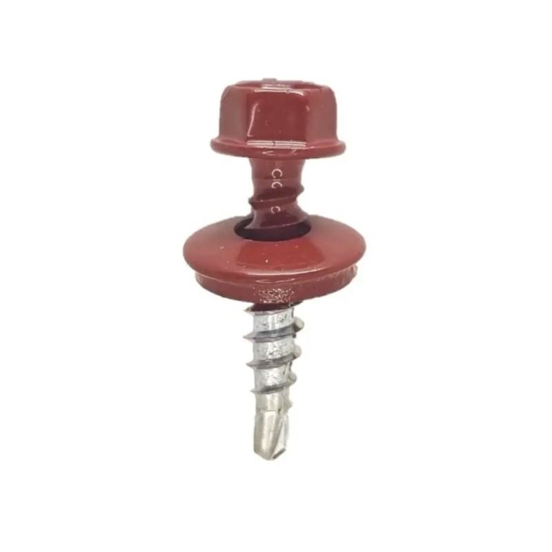 SURUB TABLA RAL 3011 (MARO ROSCAT) PT LEMN 4.8X25 - 100BUC/SET