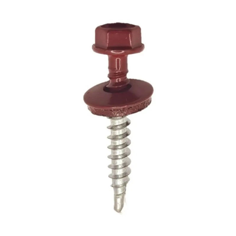 SURUB TABLA RAL 3011 (MARO ROSCAT) PT LEMN 4.8X35 - 100BUC/SET