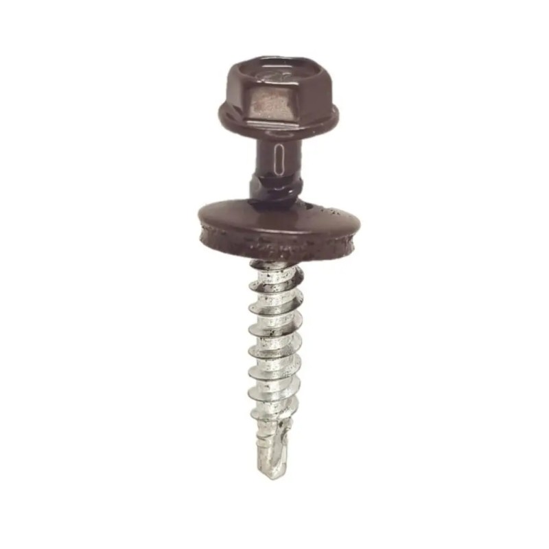 SURUB TABLA RAL 8017 (MARO CIOCOLATA) PT LEMN 4.8X35 - 100BUC/SET 