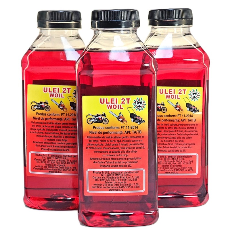 ULEI AMESTEC 2T WOIL ROSU 0.5L