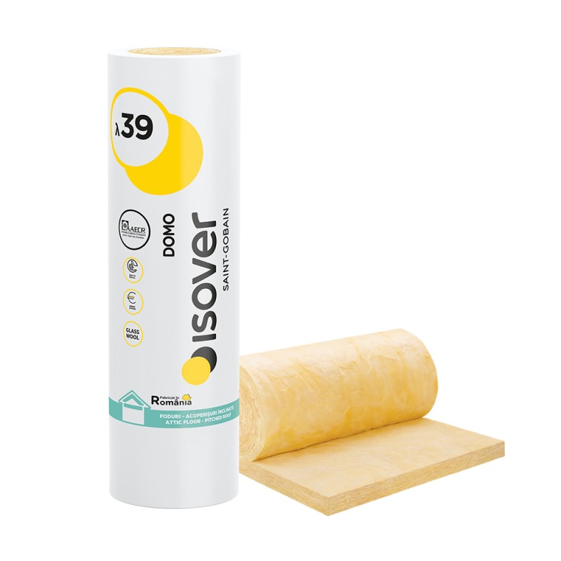 VATA MINERALA DE STICLA ISOVER DOMO TWIN 10/5 - (14/4MP/ROLA)